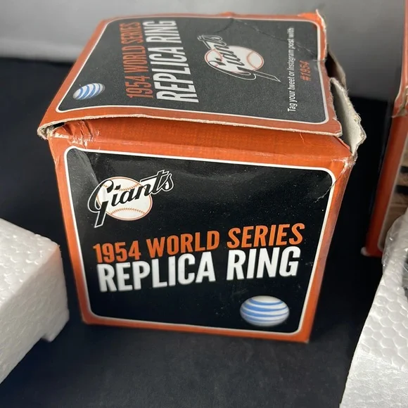 San Francisco Giants 1954 World Series replica ring lot of 2 - Picture 8 of 9